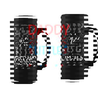 Daddy Of The Little Firecracker 4Th Of July Birthday Coffee Mug - Thegiftio