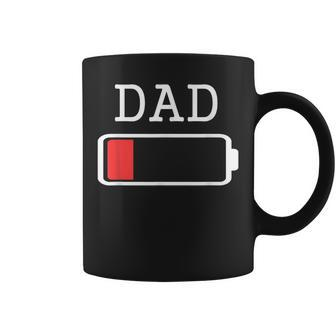 Daddy Low Battery Empty Matching Father Coffee Mug - Monsterry