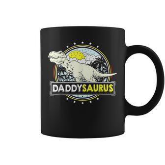 Daddysaurus For Dad T Rex Dinosaur Fathers Day Coffee Mug - Monsterry CA