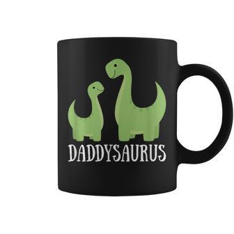 Daddysaurus Fathers Day Idea Dinosaur Coffee Mug - Monsterry CA