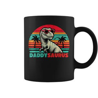 Daddysaurus T Rex Daddy Saurus Dinosaur Family Coffee Mug - Monsterry AU