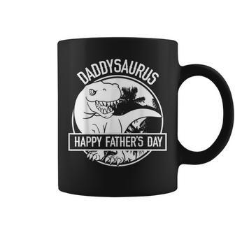 Daddysaurus Rex Dinosaur Daddy T-Rex Father's Day Dino Dad Coffee Mug - Monsterry CA