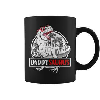 Daddysaurus T Fathers Day T Rex Daddy Saurus Men Coffee Mug - Monsterry