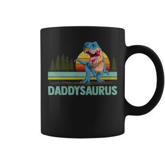 Daddysaurus T-Rex Dinosaur Vintage Daddy Saurus Father's Day Coffee Mug - Thegiftio UK