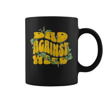 Dads Against Weed Groovy Retro Father Day 2024 Coffee Mug - Thegiftio UK