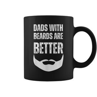 Dads Beard Is Better Dads With Beards Are Better Distressed Coffee Mug - Monsterry CA