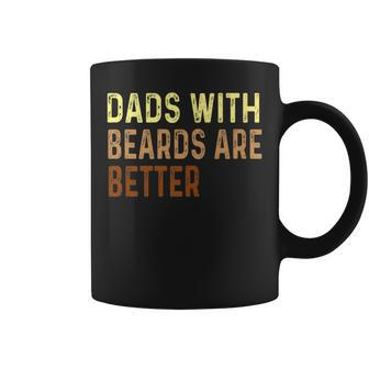 Dads With Beards Are Better Father's Day Dad Jokes Coffee Mug - Monsterry