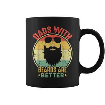 Dads With Beards Are Better Vintage Father's Day Joke Coffee Mug - Monsterry AU