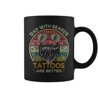 Dads With Beards And Tattoos Are Better Fathers Day Coffee Mug - Monsterry DE