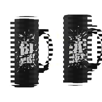 My Dads Rocks Guitar Rocks And Roll Coffee Mug - Thegiftio UK