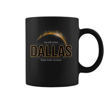 Dallas Texas America 2024 Path Of Totality Solar Eclipse Coffee Mug | Mazezy