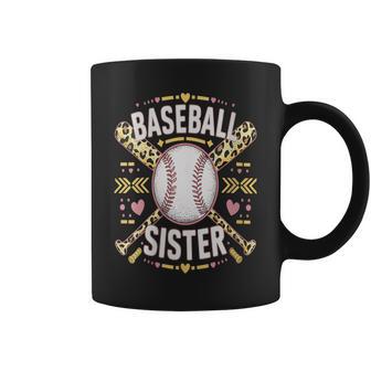 Damen Baseball Leopard Mama Schwester Lustiges Muttertagsdesign Mit-Ausschnitt Tassen - Geschenkecke