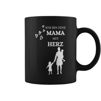 Damen Frau Ich Bin Eine Mama Mit Herz Mutter Muttertag Tassen - Geschenkecke