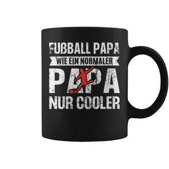 Damen Fußball Papa Wie Normaler Papa Nur Cooleratertag Papa Mit-Ausschnitt Tassen - Geschenkecke