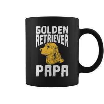 Damen Golden Retriever Hundehalter Besitzerater Papa Dad Mit-Ausschnitt Tassen - Geschenkecke