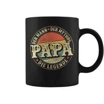 Damen Herrenintage Papa Der Mann Der Mythos Die Legendeatertag Mit-Ausschnitt Tassen - Geschenkecke