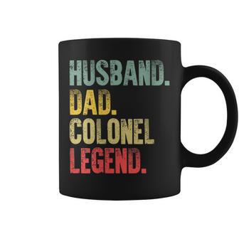 Damen Lustigesintage-Geschenk Ehemann Papa Colonel Legende Retro Mit-Ausschnitt Tassen - Geschenkecke