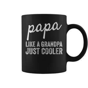 Damen Papa Wie Ein Opa Nur Cooler Mit-Ausschnitt Tassen - Geschenkecke