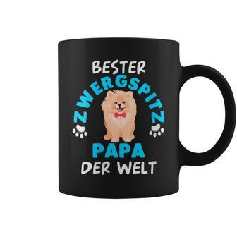 Damen Pomeranian Zwergspitz Papaatertag Papa Mit-Ausschnitt Tassen - Geschenkecke