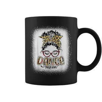 Dance Mom Leopard Messy Bun Bleached Mother's Day Coffee Mug - Seseable