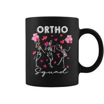Dancing Skeleton Ortho Squad Orthopedic Valentine's Day Coffee Mug | Mazezy