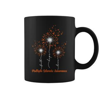 Dandelion Faith Hope Love Ms Multiple Sclerosis Awareness Coffee Mug - Monsterry