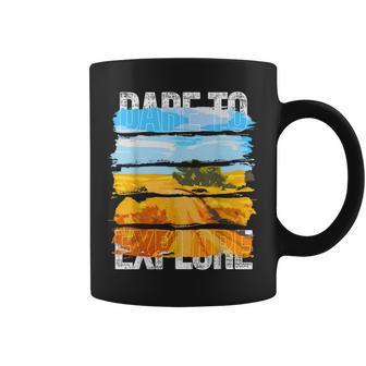 Dare To Explore Meadow Coffee Mug - Monsterry DE