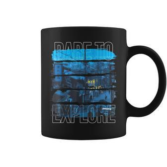 Dare To Explore Winter City Coffee Mug - Monsterry DE