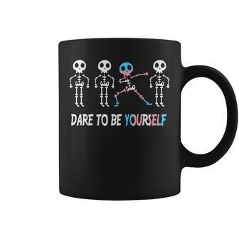 Dare To Be Yourself Trans Pride Lgbt Pride Month Transgender Coffee Mug - Monsterry