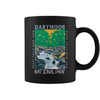 Dartmoor National Park Becky Falls Vintage Distressed Coffee Mug - Monsterry