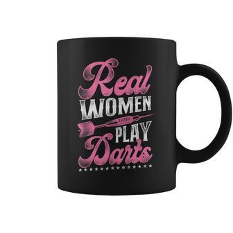 Darts Girl Vintage Real Play Darts Coffee Mug - Monsterry AU