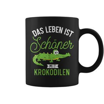 Das Leben Ist Schöner Mit Krokodilen Zoo Animal Crocodile Tassen - Geschenkecke