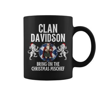 Davidson Clan Christmas Scottish Family Name Party Coffee Mug - Seseable