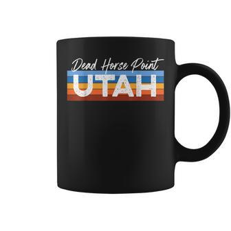 Dead Horse Point Utah Ut State Park Retro Desert Sunset Coffee Mug - Monsterry