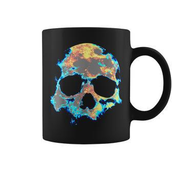 Dead Man's Skull Death Skeleton Head Bones Cool Skulls Coffee Mug - Monsterry DE