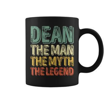 Dean The Man The Myth The Legend First Name Dean Coffee Mug - Seseable
