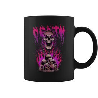 Death Creepy Skulls Religious Ritual Witchcraft Pagan Occult Coffee Mug - Monsterry CA