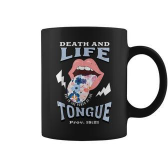 Death And Life Tongue Christian Coffee Mug - Seseable