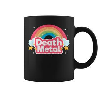 Death Metal Rainbow Rock Music Band Musician Coffee Mug - Thegiftio UK