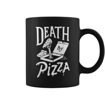 Death By Pizza Coffee Mug - Monsterry