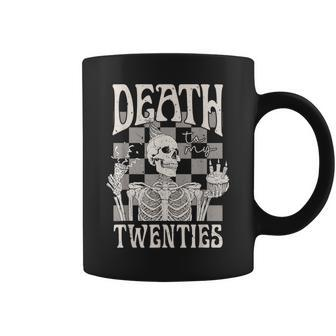 Death To My Twenties RIP 20S Birthday Skeleton Coffee Mug - Thegiftio UK