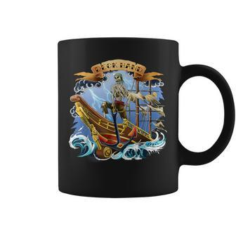 Deck Hand Boaters Old School Tattoo Style Coffee Mug - Monsterry DE