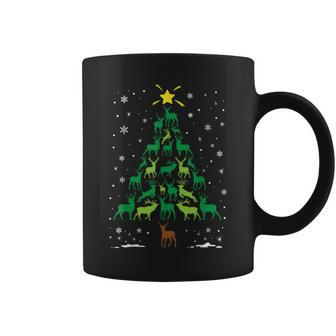 Deer Buck Hunting Holiday Family Matching Christmas Tree Coffee Mug - Monsterry CA