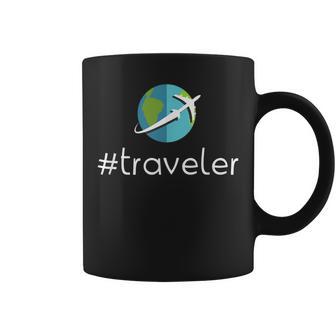 Deiajero HashtagIaje Alrededor Del Mundo Taza de café - Regaloses