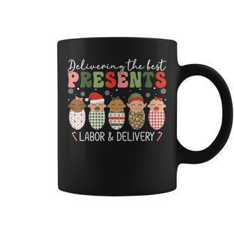 Delivering The Best Presents Labor Delivery Nurse Christmas Coffee Mug - Monsterry UK