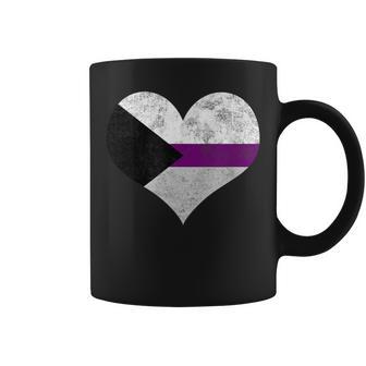 Demisexual Pride Heart Flag Identity Lgbt Graphic Coffee Mug - Monsterry AU