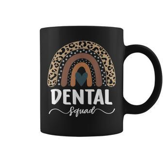 Dental Squad Leopard Rainbow Matching Dental Nurse Team Coffee Mug - Monsterry