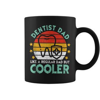 Dentist Dad Fathers Day Retro Dental Papa Grandpa Men Coffee Mug - Monsterry DE