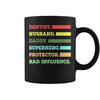 Dentist Dad Husband Saying T Coffee Mug - Monsterry