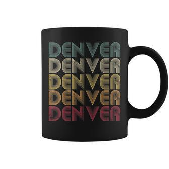 Denver Co Colorado Retro Vintage 60'S 70'S Coffee Mug | Mazezy